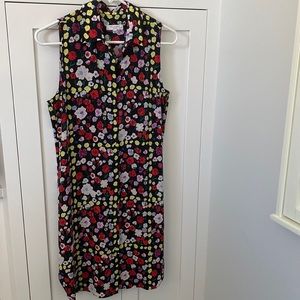 Equipment Floral Silk Sleeveless Button Down Shirtdress. Size XS EUC